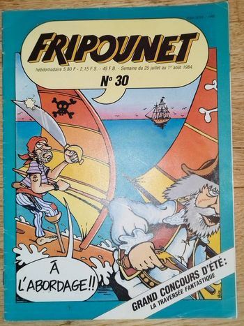 Fripounet  1984 N° 30 25/07/1984 journal magazine ancien 1984