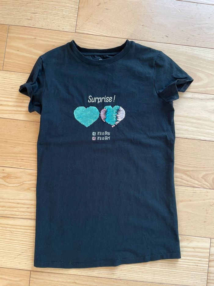 T-shirt grossesse révélation genre - photo numéro 2