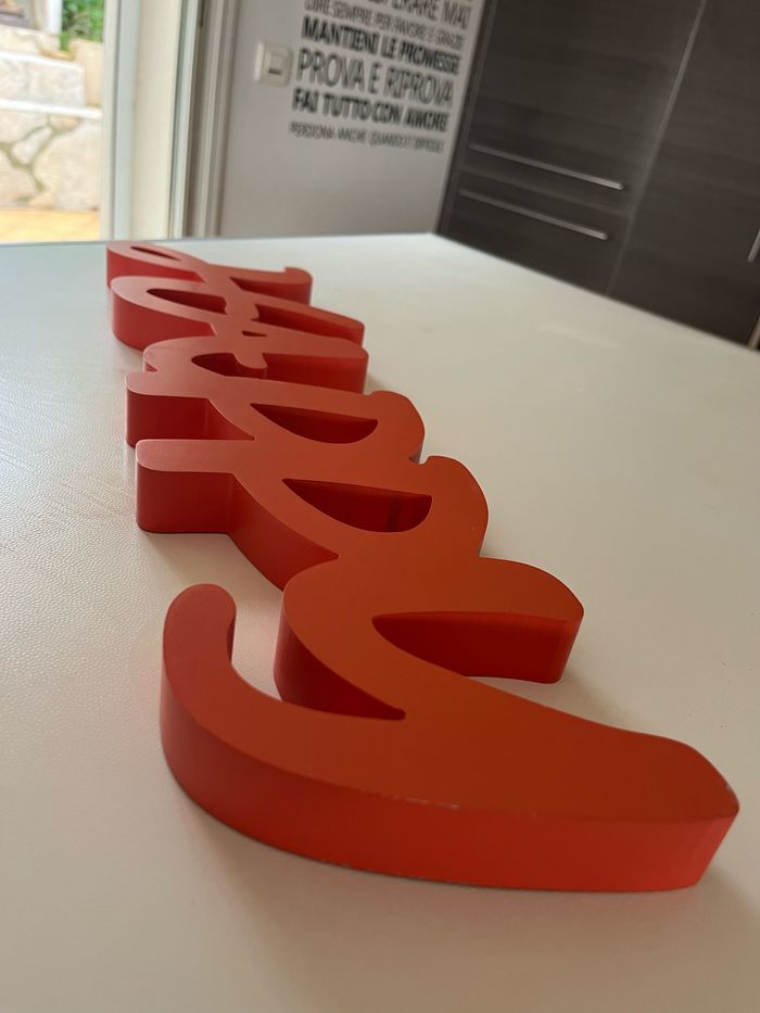 Décoration murale ou à poser Happy orange mandarine - photo numéro 3