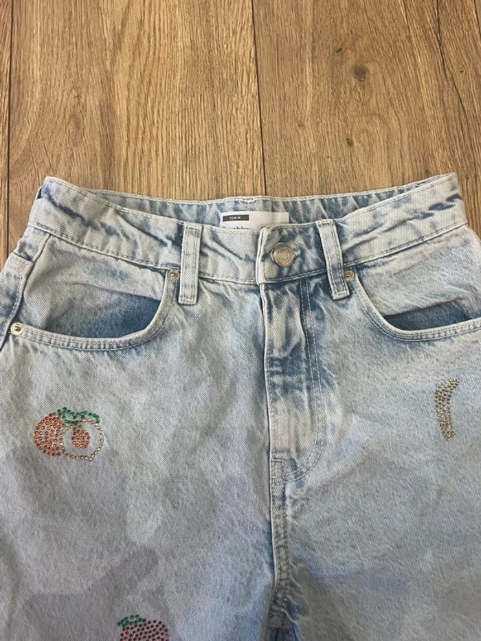 Short en jean taille haute Mom - photo numéro 7
