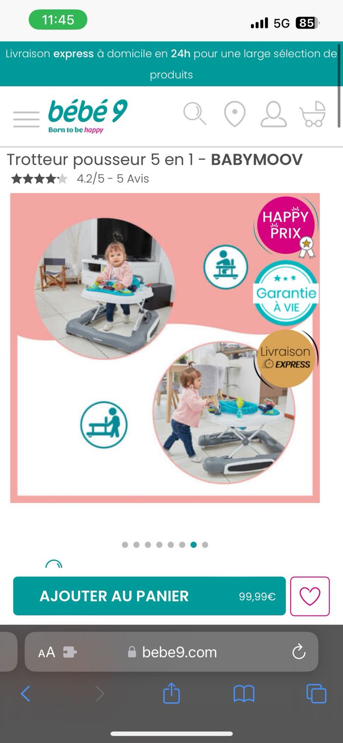 Trotteur 5 en 1 - photo numéro 2