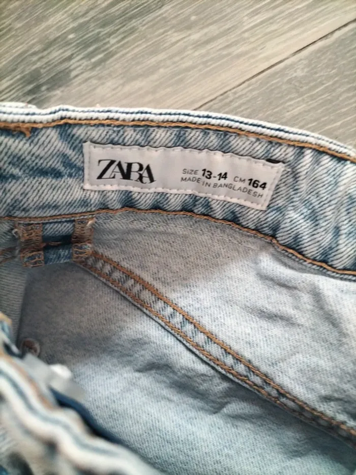 Jupe short en jeans Zara - photo numéro 5