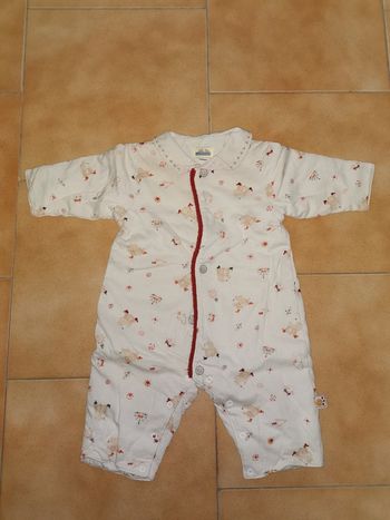 Pyjama blanc avec motifs 6mois