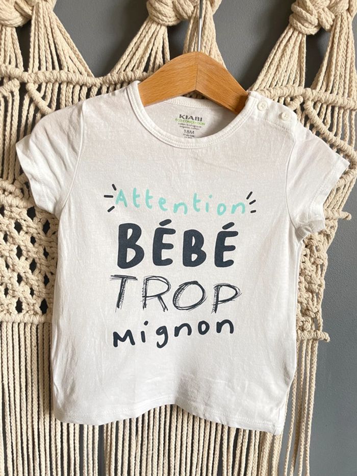 Lot de 3 t-shirt t.18m - photo numéro 2