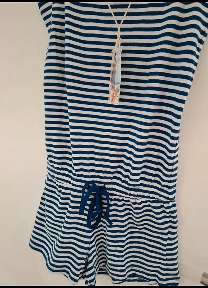 Combinaison short rayée neuf - photo numéro 2