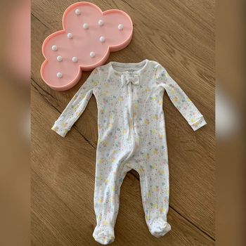 Grenouillère coton petits cœurs