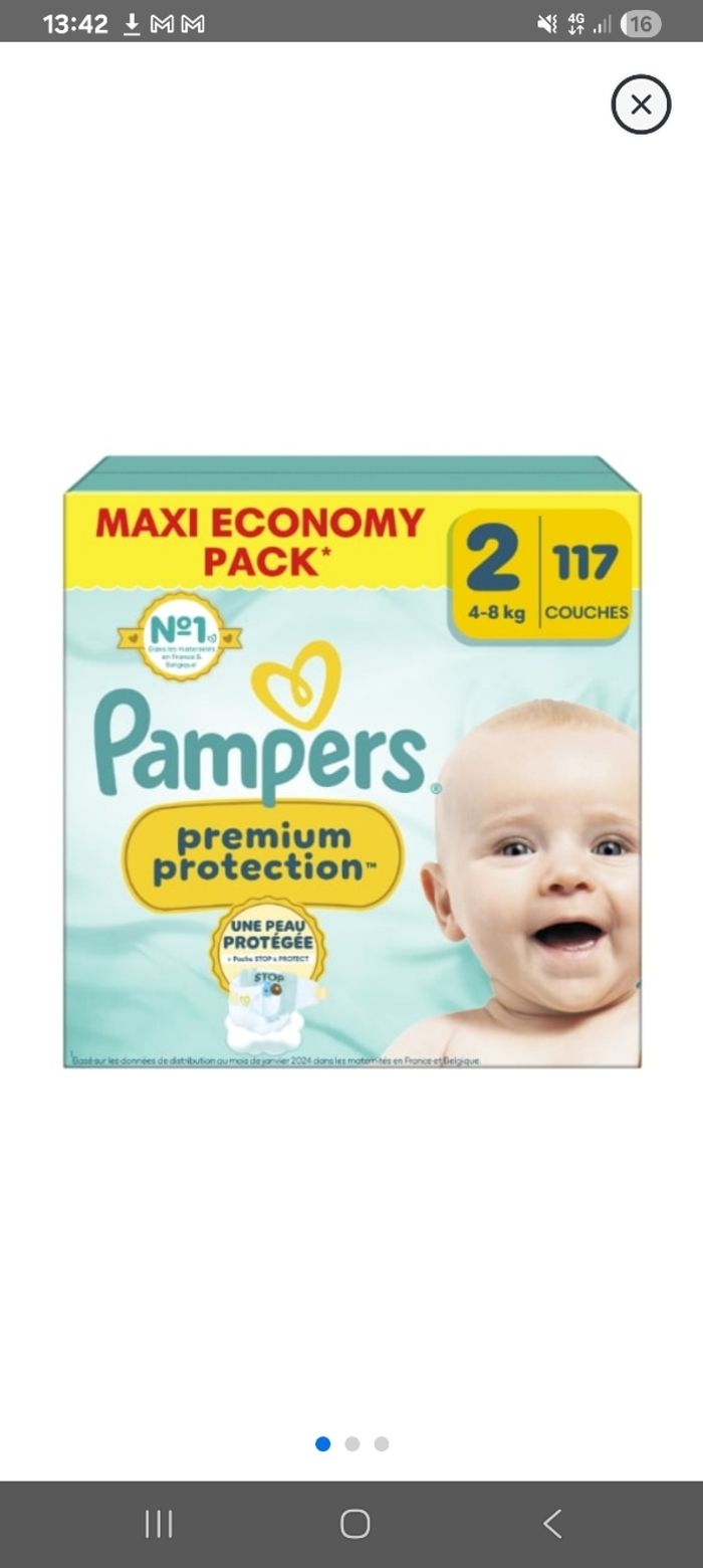 Couches pampers  taille 2 - photo numéro 2