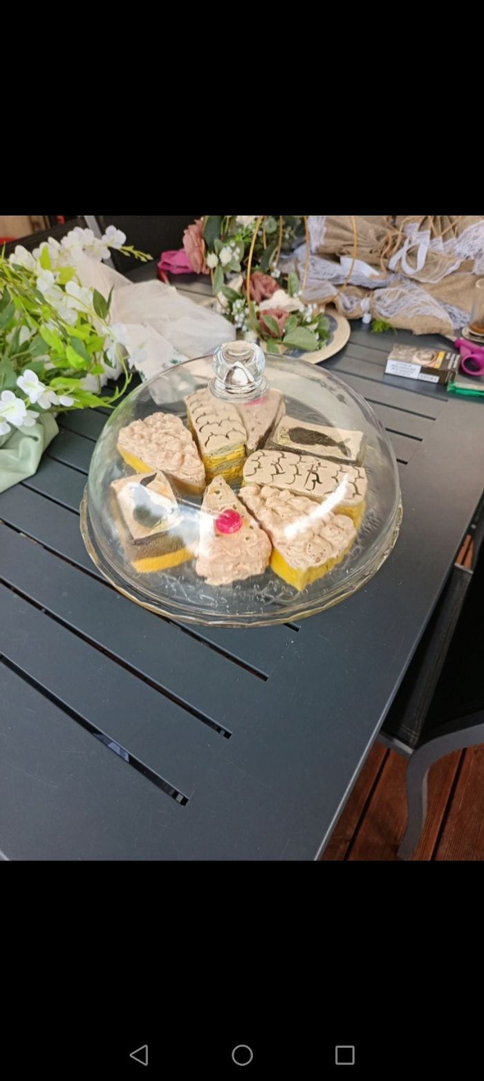 Trompe l'oeil gâteau en bougie - photo numéro 3