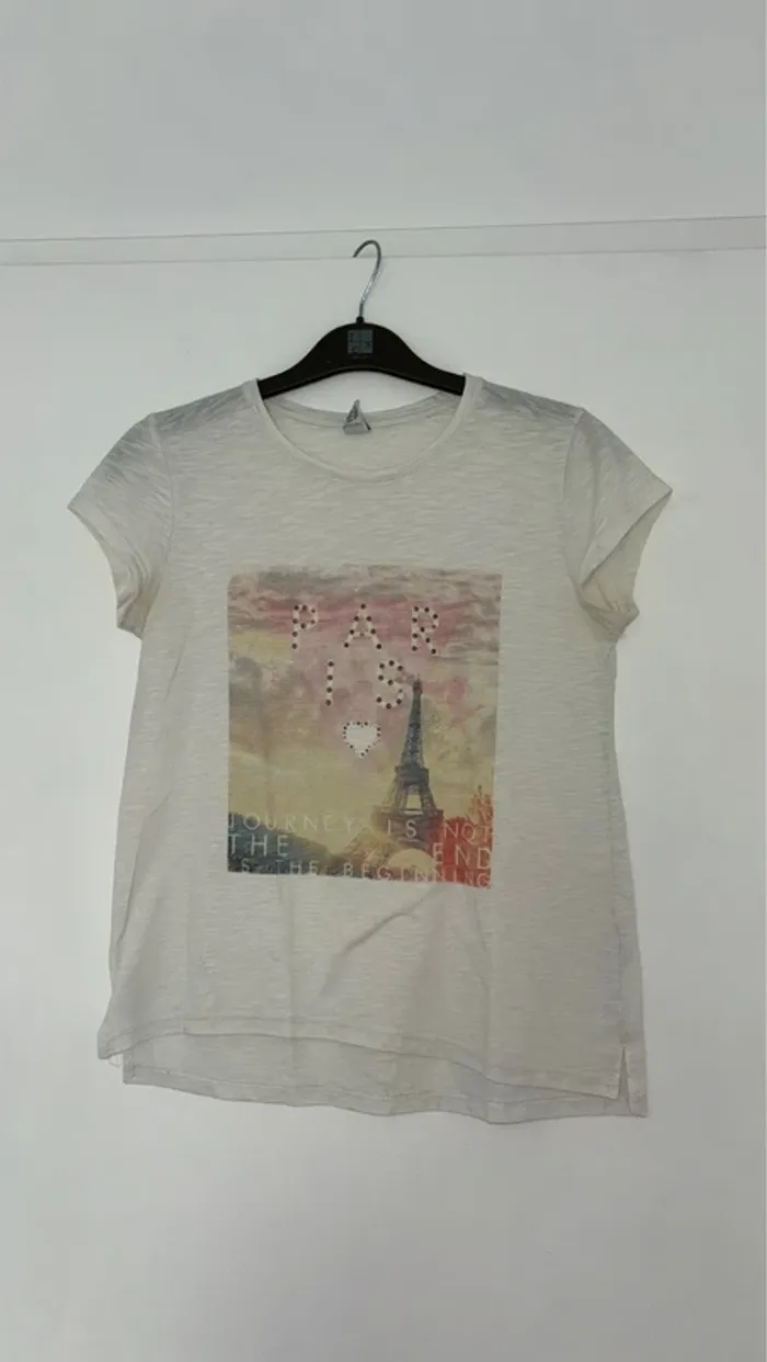 T-shirt Zara blanc
