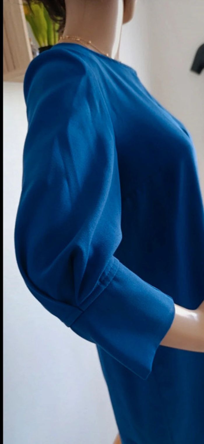 Sublime robe chic bleu taille L - Sandro ferrone - photo numéro 2