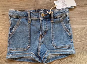 Short en jean bleu Mango
