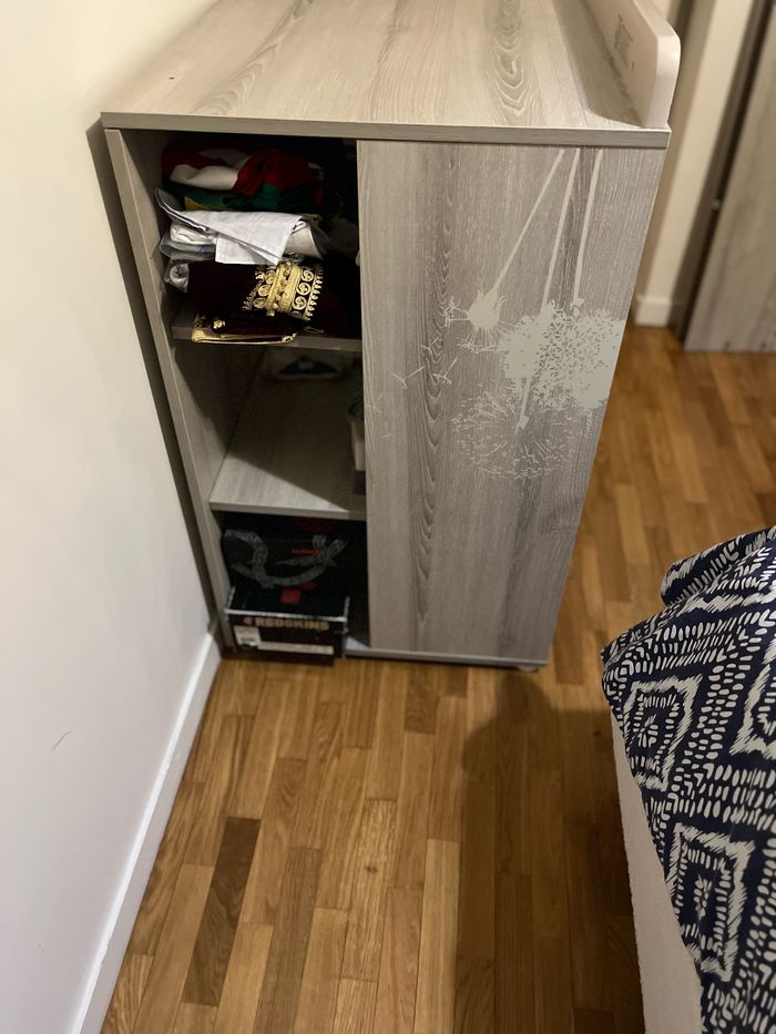 Lit évolutif sauthon et commode table à langer - photo numéro 3