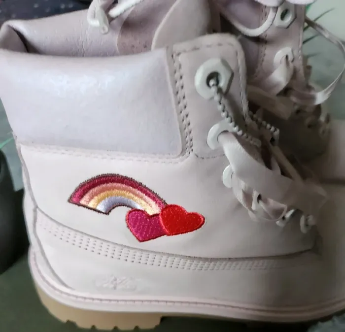 Bottines Timberland roses originales T36 - photo numéro 3