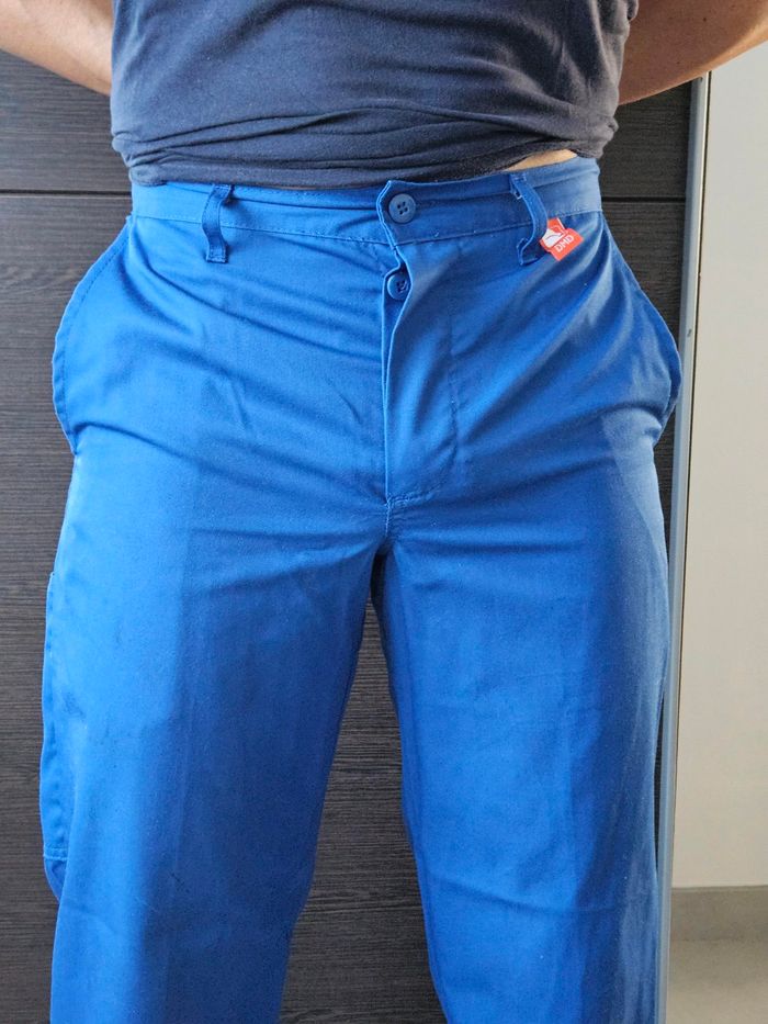 Pantalon bleu de travail - photo numéro 4