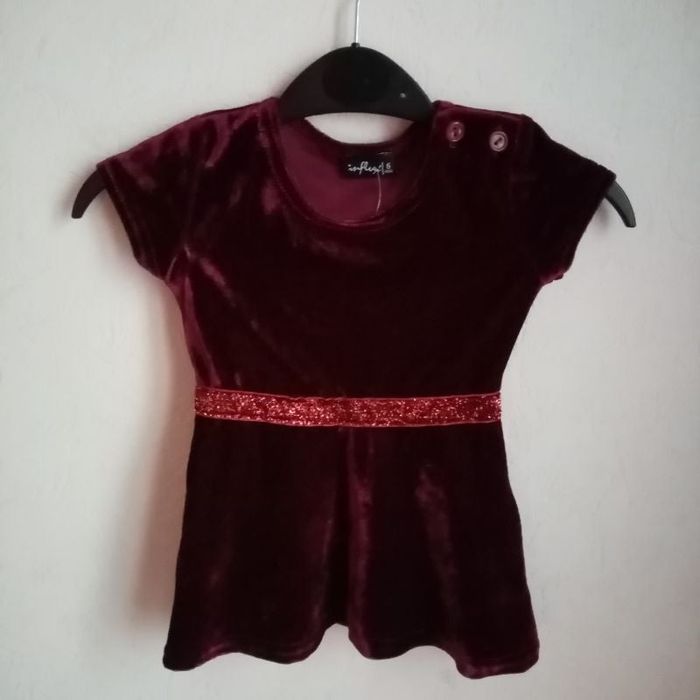 Jolie robe bordeaux en velours 🎀