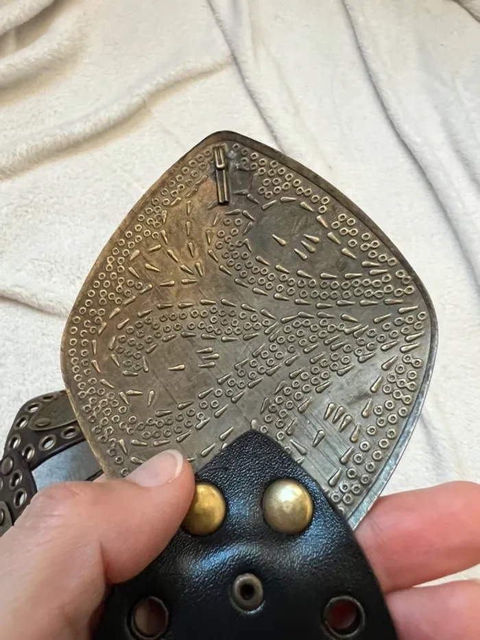 Ceinture de taille y2k similicuir faux leather vegan - Taille ajustable - photo numéro 3