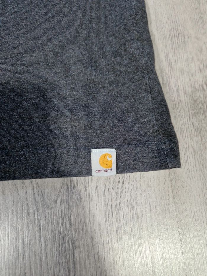 T-shirt Carhartt Relaxed Fit Gris Foncé Taille XL Tall Homme - photo numéro 4