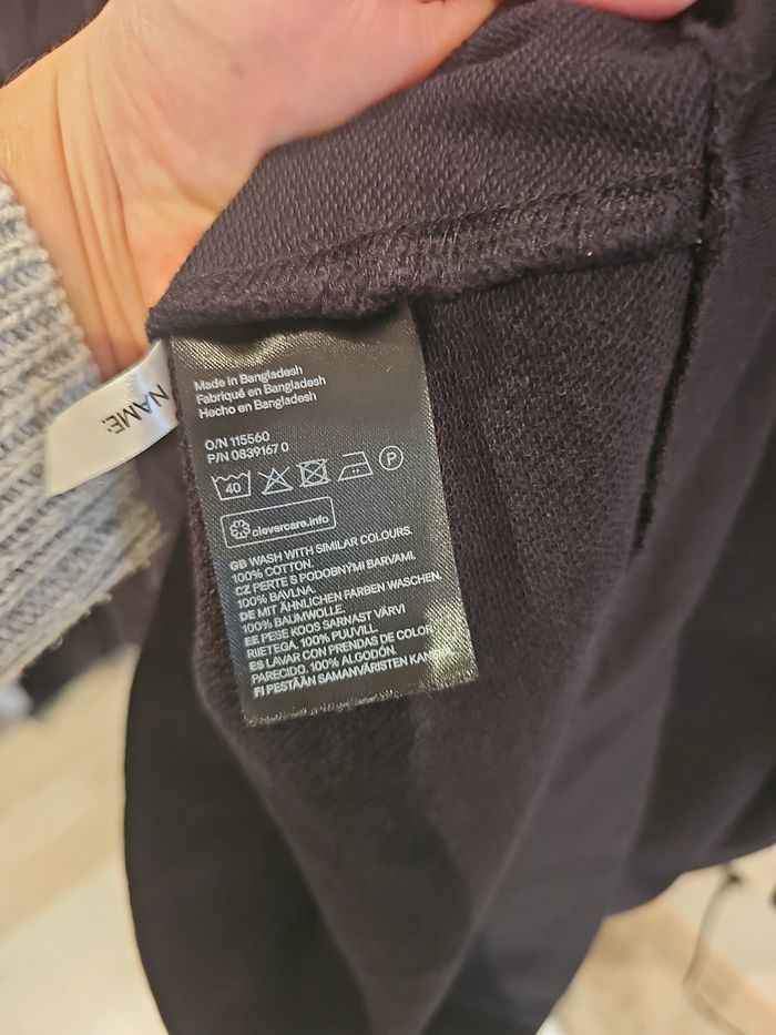 robe noire fille à volants manches longues coton bio 12/14 ans - photo numéro 6