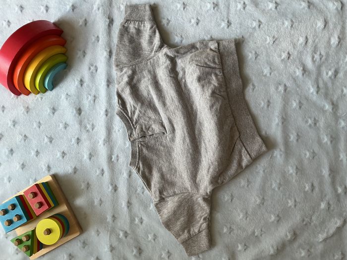 sweat oversize gris inscription devant 3 mois NPO - photo numéro 7