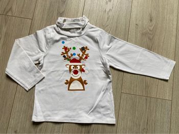 T-shirt col, roulé, manches longues