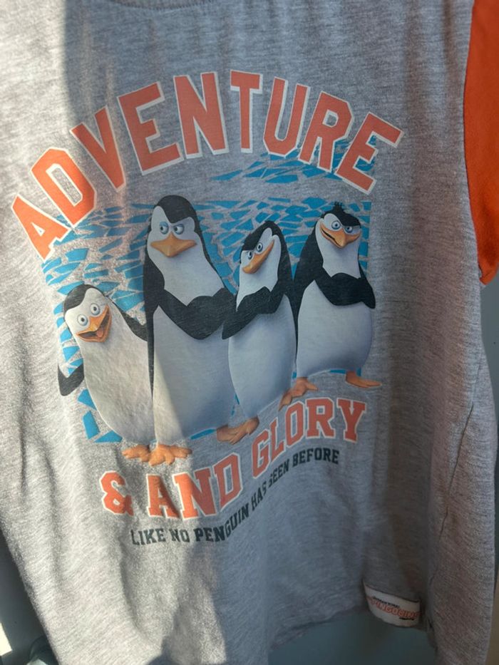 Tee shirt gris les pingouins , 6 ans - photo numéro 5