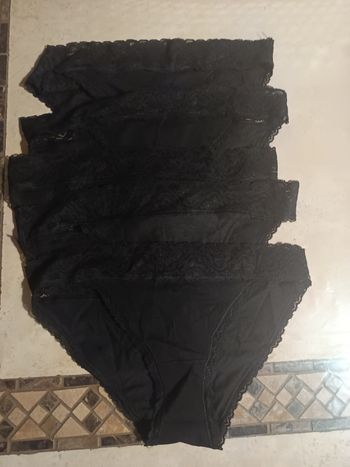 Lot de 5 slips femme avec dentelle 