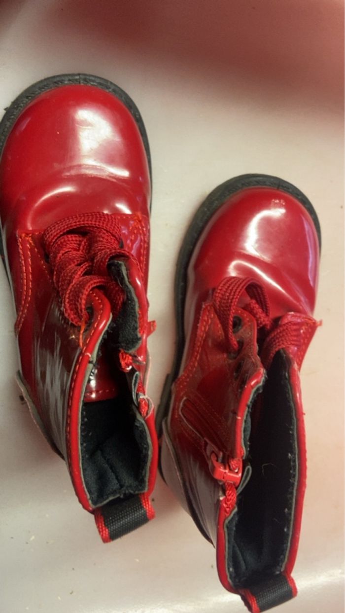 Bottines vernis rouge - photo numéro 2