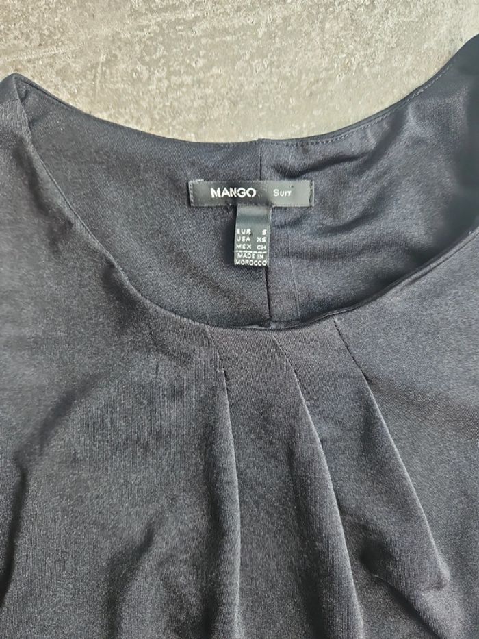 Robe noir satinée Mango - photo numéro 4