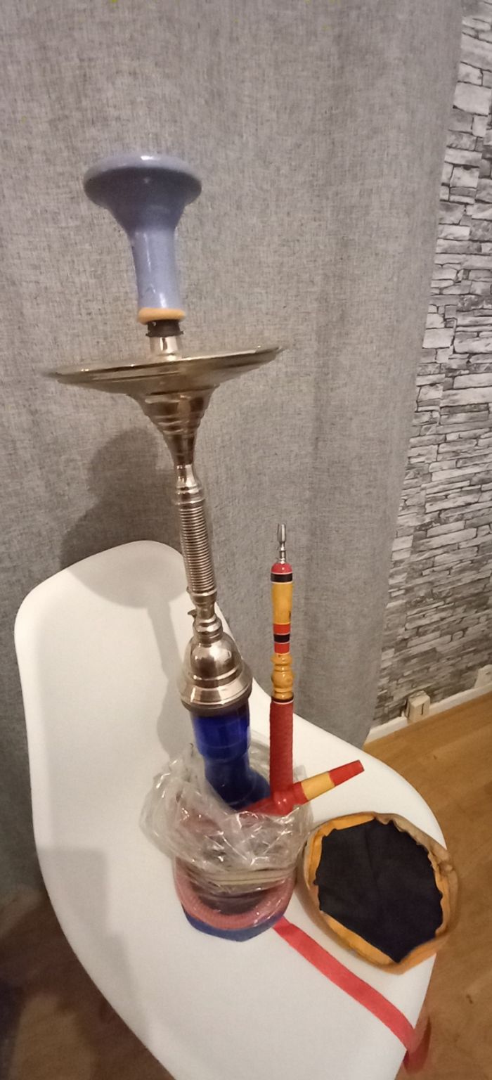 Très belle chicha -  Narguilé avec accessoires NEUVE