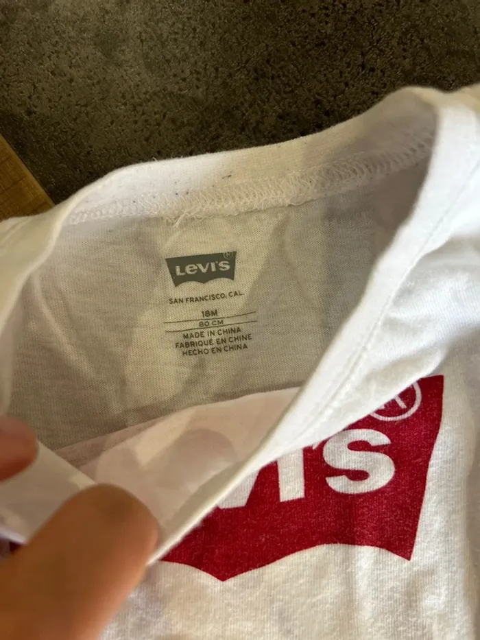 T-shirt manches longues, bébé mixte, levi’s, 18 mois - photo numéro 2