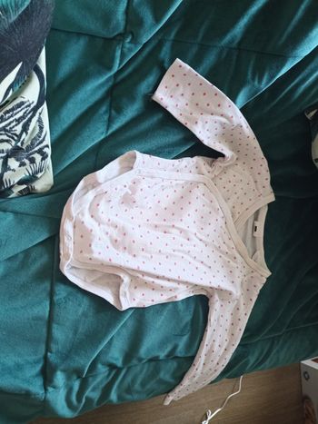 Body blanc a petit pois