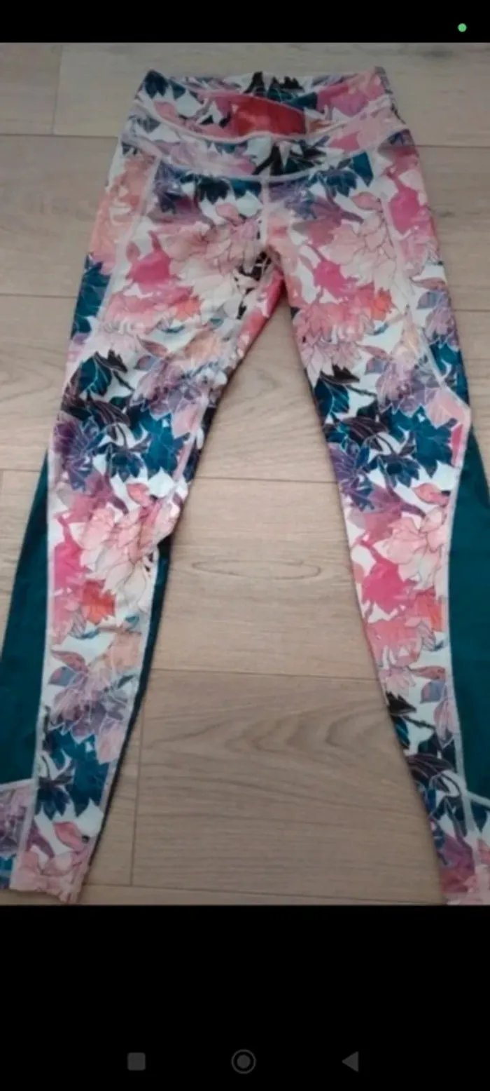Legging fleuri kalenji XS