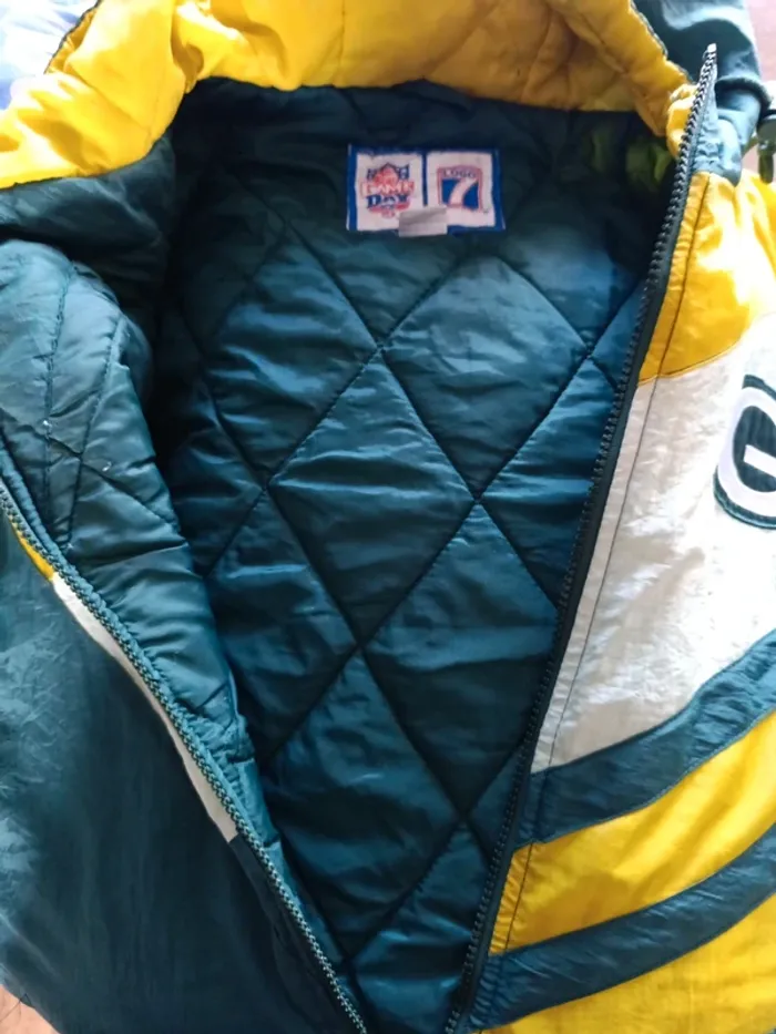 Blouson NFL green bay Packers vintage 90's logo 7 - L - photo numéro 9