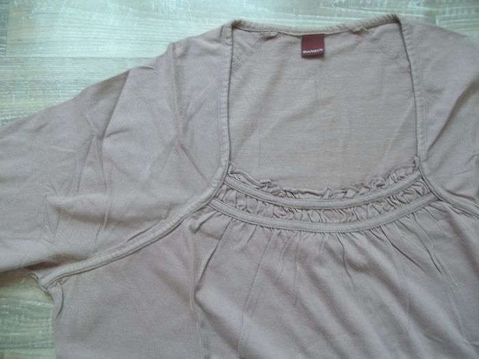 T-shirt col froncé Blancheporte vieux rose 46/48 - photo numéro 2