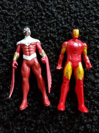 Lot figurines ironman et faucon 15 cm Marvel Avengers