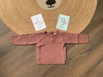 Pull H&M rose terracotta 6 / 9 mois (équivalent 12 mois)