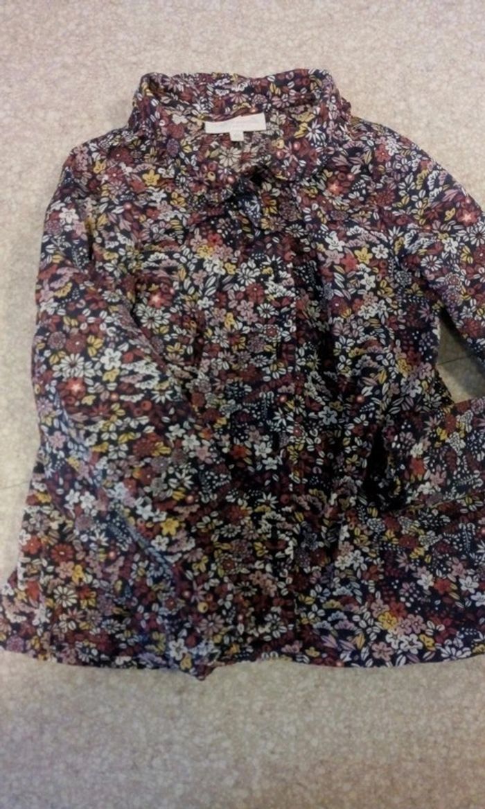 Chemisier fleuri neuf Cadet Rousselle
