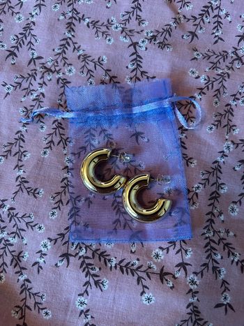 Créoles ouverte dorée