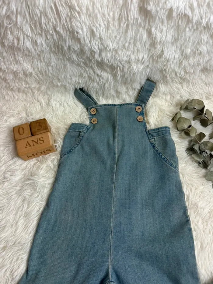 Salopette en jean Lil Atelier taille 3-4 ans - photo numéro 2