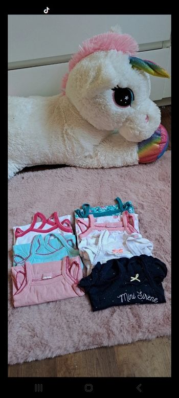 Lot de 7 body bretelle