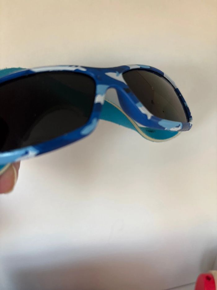 Lunettes de soleil enfant 2-4 ans – motif camouflage bleu - photo numéro 3