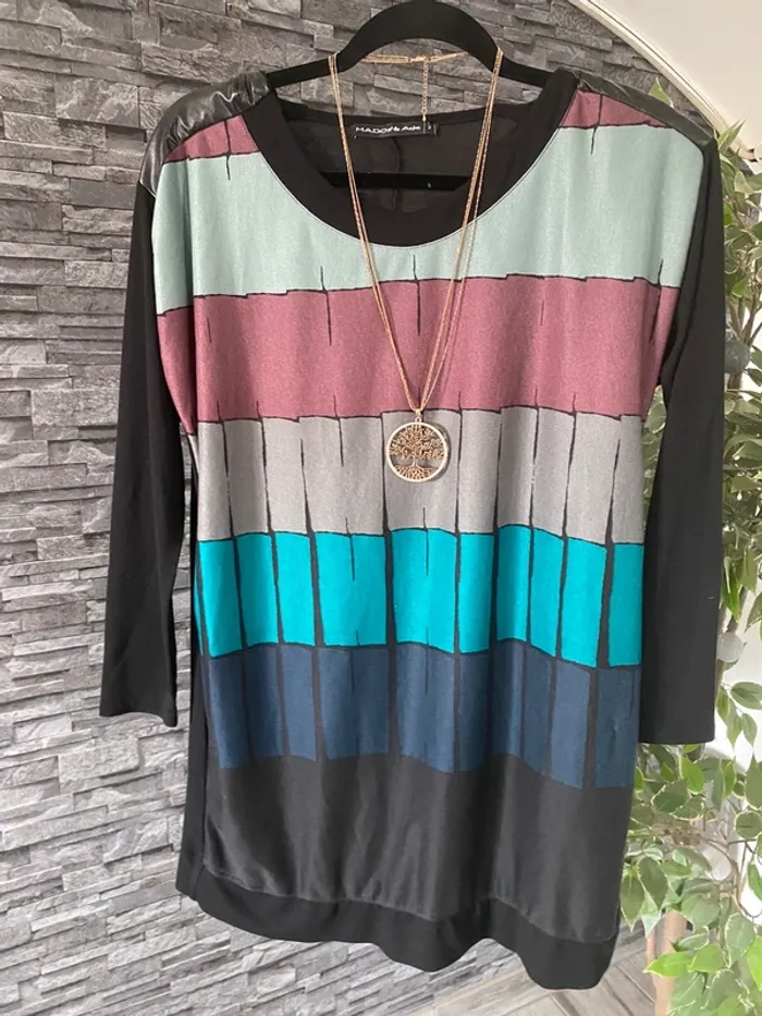 🌈 🤍Sublime Tunique Fluide – Mado et les Autres – Taille 2  Parfaite pour un look casual chic 🌈🤍 - photo numéro 2
