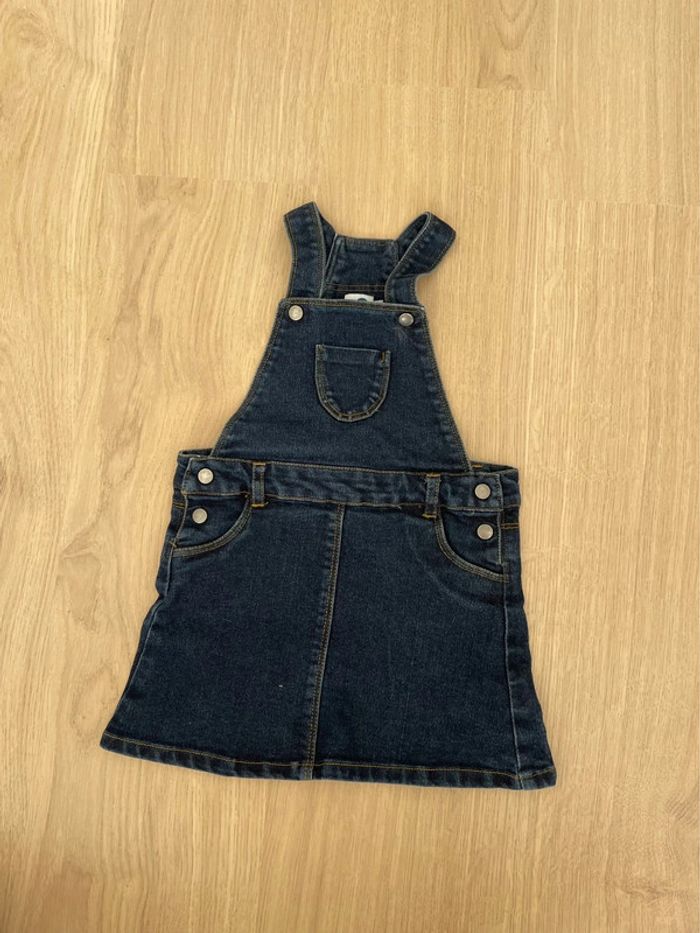 Robe salopette en jean brut fille 2 ans 24 mois