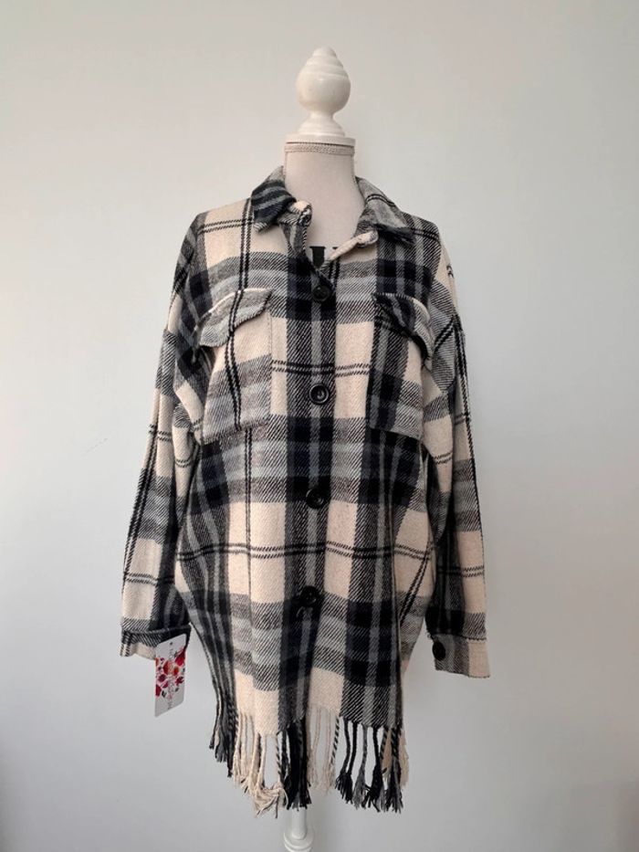 Veste vestido franges manteau blouson vest giacca chaqueta cardigan gilet chaleco rebeca colete - photo numéro 4