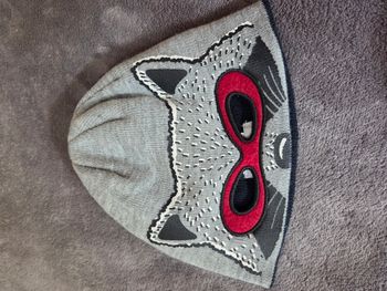 Bonnet enfant raton laveur T52