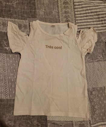 Tee shirt pailleté zeeman 5/6  ans