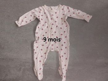 Pyjama grenouillère coccinelle
