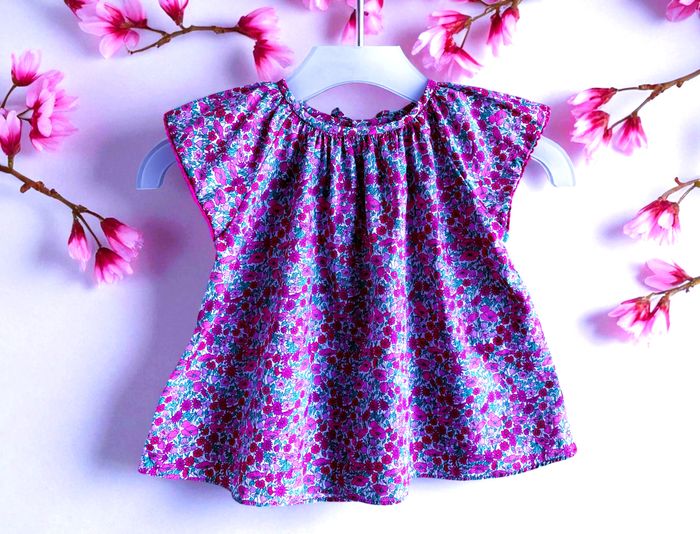 JACADI - 7P BÉBÉ FILLE IMPRIMÉ LIBERTY, VOLANTS & TEINTES LUMINEUSES 6M - photo numéro 5