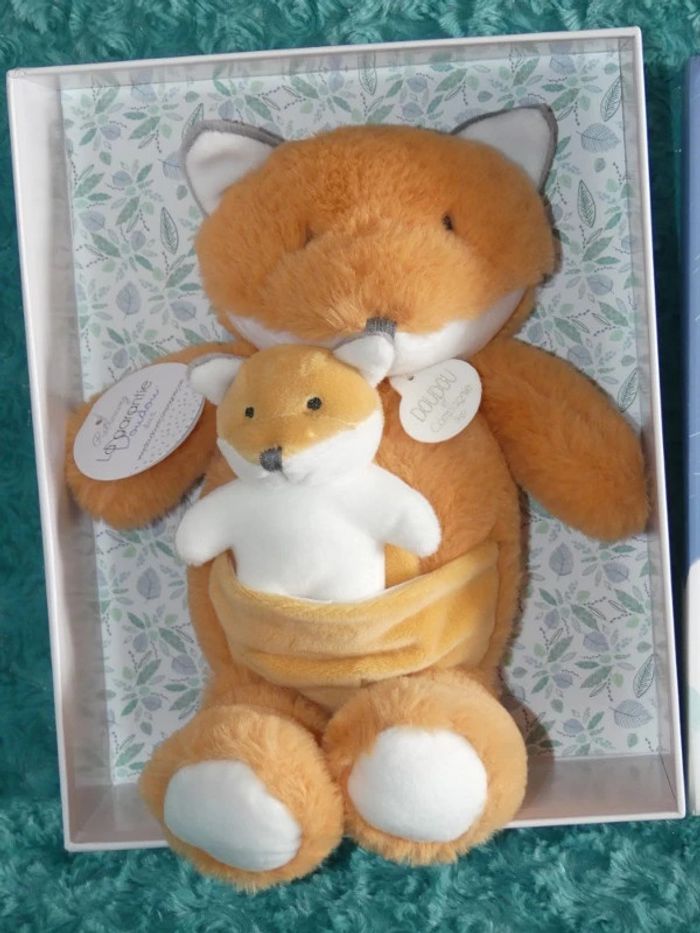 Doudou renard et son bébé unicef Doudou et compagnie 🦊Neuf - photo numéro 2