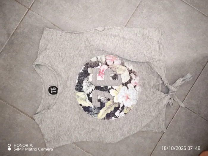 T shirt noue sans manches court - photo numéro 5